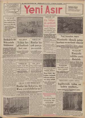 Yeni Asır Gazetesi 3 Ağustos 1942 kapağı