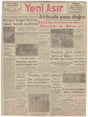 Yeni Asır Gazetesi December 12, 1942 kapağı