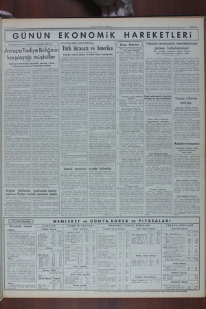   © Şubat 1950 * Washington husu: Avrupa Tediye Birl karşılaştığ muhabirimiz telgrafla bildiriyor | we * iğinin ı müşküller