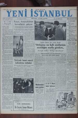 Yeni İstanbul Gazetesi 10 Şubat 1950 kapağı