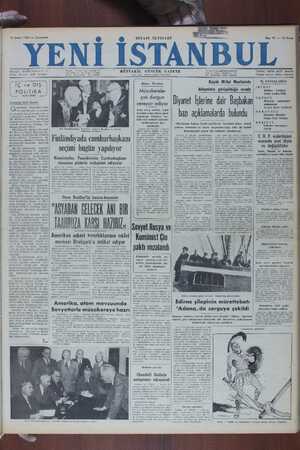Yeni İstanbul Gazetesi 15 Şubat 1950 kapağı