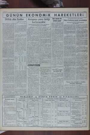   12 Mart ti —YENİ İSTANBUL Sayfa 8 1949 da altın fıyatları BÜTÜN dünyada paralar / için a| tın esası” devletlerce terk veya)