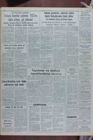   Bayfa 2 ı Paris Hususi Büromuz bildiriyor ’ Türkiyeye Amerikan yardımının 1952 den sonra artması çok muhtemel Amerika,...