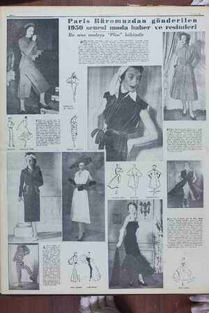   Sayfa 6 Paris Büromuzdan bönderilen 1950 semesi moda haber ve resıııılı-ı'ı Bu sene modaya “Plise” hâkimdir için yalnız...