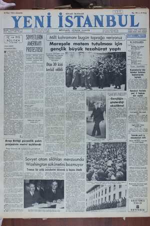 Yeni İstanbul Gazetesi 12 Nisan 1950 kapağı