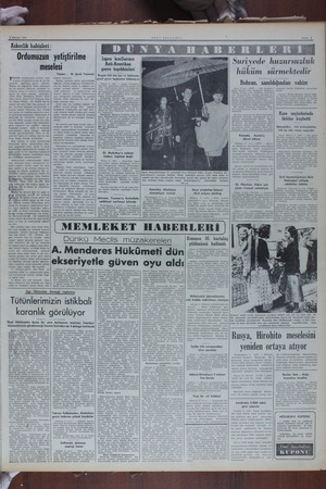   | | | | $ Haziran 1950 Askerlik bahisleri : Ordumuzun yetiştirilme meselesi a LA SAD Cun nn Sre M ETea e N ha BAA n e la Bdi