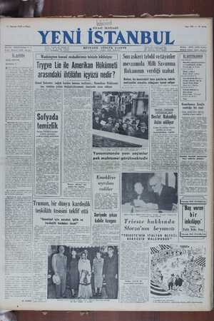   11 Haziran 1950 — Pazar Sayı 193 — 10 kuruş İlânlar : 6nci sayfada santimet- Telefon : 44756 -44757 Santral Beyoğlu -...