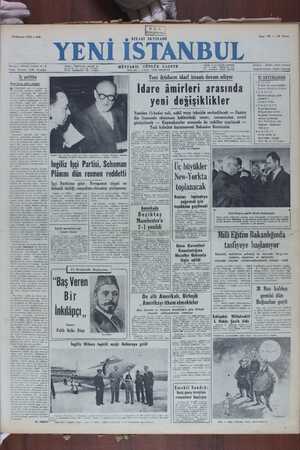 Yeni İstanbul Gazetesi 13 Haziran 1950 kapağı