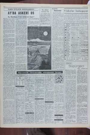   Sayfa 4 15 Haziran 1980 İLMİN İSTİLÂYA HAZIRLANDIĞI Sehir mektubu Aya gitmeye AY'DA ASKERİ ÜS Ay, Amerikanın S1 inci devleti