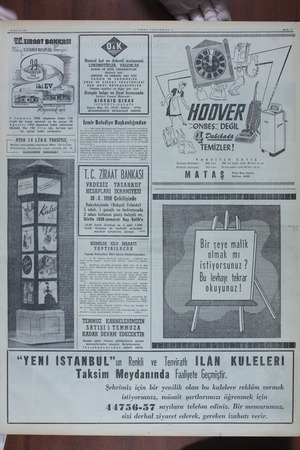   * Temmuz 1950 — YENİ tsTANBUL— Sayfa T TI ZIRAAT BANKASI OKNDKKKDUKUCCKAKDAKKARKI ADT AKAUN DKKU NUKLUKK CKUKT UANAK KKKT