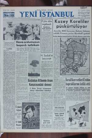 Yeni İstanbul Gazetesi 13 Eylül 1950 kapağı