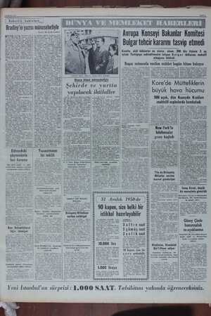   10 Kasım 1950 | Askerlik bahisleri, -| Bradley'in yazısı münasehetiyle İRLEŞİK AmeriRa Devletleri Kur- may Heyetleri...