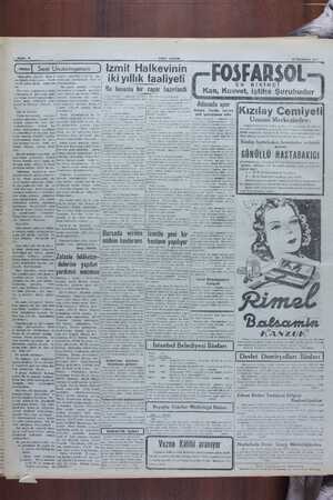    1 , c a . ŞN üüü e YENİ SABAN 17i CİE—M) Izmit Halkevinin | FOSFARŞng—ı AN 1016 san Üzmek i Saade Tini de kaskandığımı -