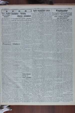       HAZIRAN 1910 Fener - Beşikta; maçı ne nelice $ 1Fanmm - Kurtuluş Pazar günü çok hararetli kekikle cereyan ederek 4 - 4 X