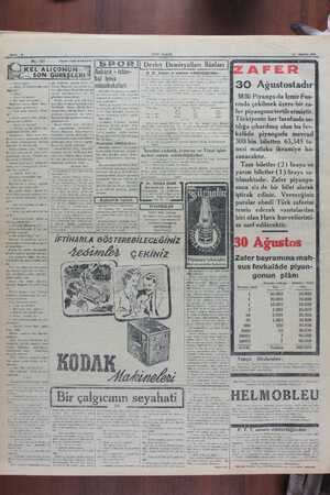    Sayfa : 6 YENİ SADA K Ağumtos 1044 SON GÜREŞLER — Devîe_l—Demiryo!İan ları e) ,KEL ALiİÇONUN Ânkara - İstan- | —5 ». ven