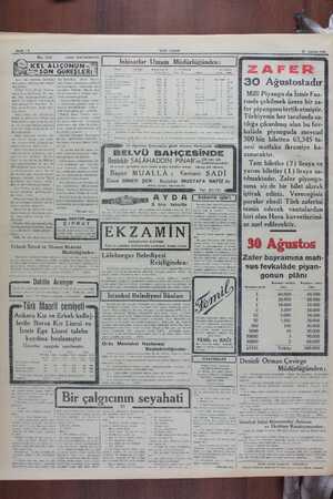    YENİ İnhisarlar Umum Müdürlüğünden | 13 Ağuslos 1940 'ZAFER 30 Ağustostadır Milli Piyango da İzmir Fua- | rında çekilmek