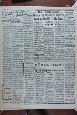    — derece şaşırtmıştı. 3 NISAN 1911 “’ââ” Ay işgali alt Antalya ve havalis mden notlar Yazan: Dâniş Remzi Korok l Farantiye