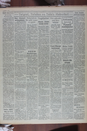    1941 HARP VAZ Bu harbin hususiyetleri (Baş tarafı 1 inci sayfada) Lehistan seferi, sür'at ve ma- pevra kabiliyeti, vasıta