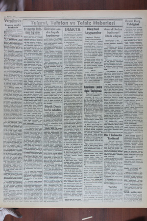    1 Haziran Vergilerd — * 1941 > v Yapılan zamlar hakkında | (Baş tarafı 1 inci sayfada Şözkeresi harçları da 50 liraya | :u