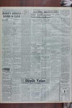    SAYFA: ? İzmır İshklal Mahkemesmdc neler;gördü Atatürk'e m? sulkasdın tafsilâtı ve içyüzü ——rn | — Evet'atkadaşlâr “yoktu.