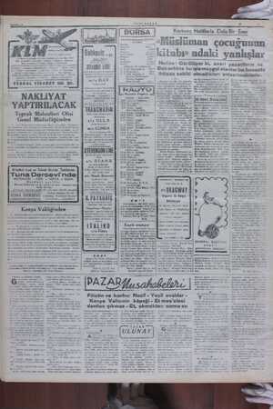    BAYİTA : & HT TU DECEMERTAE LO DA ş ğBüRbA - Te a y aa S İstanbul Borsasının 15/5/948 -t Fiyatları j a Londra 113856 Ki !