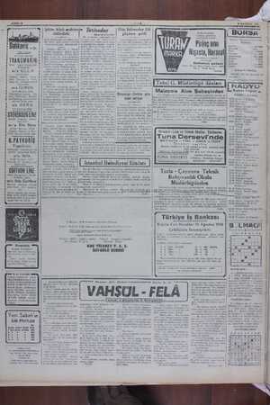    SAYFA: © Za| Dabkoviç .. şı. pür İlâni Beklenen vapurl TRANSMARIN İsveç vapur kumpanyam Helsinborg s/s ULLA 6-7/6/1948...