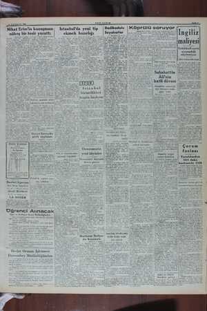    TEMMUZ 1949 n Nihat Erim'i n konuşması nâhoş bir tesir yarattı (Baştarafı 1 incide) Müstakil — gazeteciler — alınmadığı...