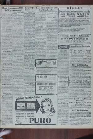     17 AĞUSTOR. 1956 Hava Kurumunun Milli | Gevşekliğin Şefli beyannamesi Cezası (Başmakaleden devam) Elâzığ - Van...