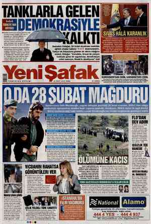 Yeni Şafak Gazetesi 16 Mart 2012 kapağı