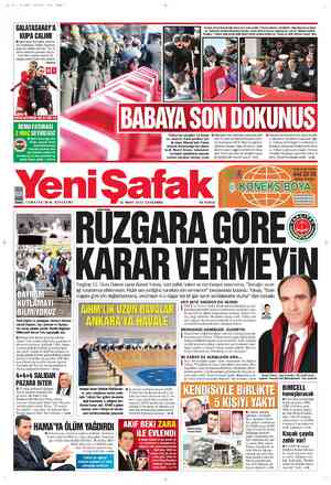 Yeni Şafak Gazetesi 21 Mart 2012 kapağı