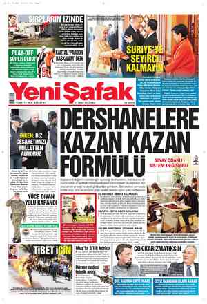 Yeni Şafak Gazetesi 27 Mart 2012 kapağı