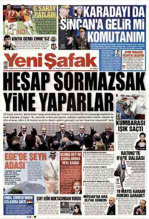 Yeni Şafak Gazetesi 29 Nisan 2012 kapağı