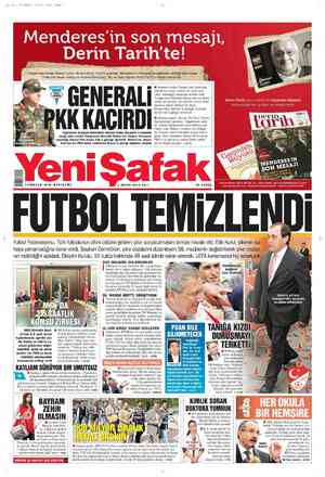 Yeni Şafak Gazetesi 1 Mayıs 2012 kapağı
