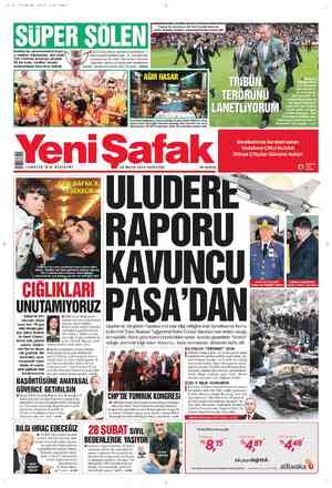 Yeni Şafak Gazetesi 14 Mayıs 2012 kapağı