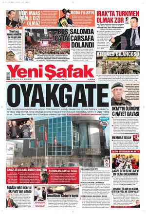 Yeni Şafak Gazetesi 15 Mayıs 2012 kapağı