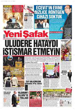 Yeni Şafak Gazetesi 22 Mayıs 2012 kapağı