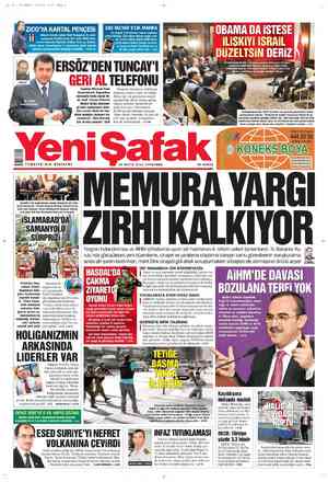Yeni Şafak Gazetesi 23 Mayıs 2012 kapağı