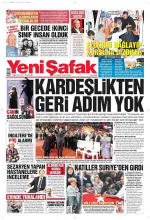 Yeni Şafak Gazetesi 27 Mayıs 2012 kapağı