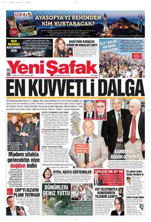Yeni Şafak Gazetesi 29 Mayıs 2012 kapağı