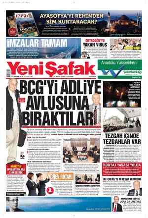 Yeni Şafak Gazetesi 30 Mayıs 2012 kapağı