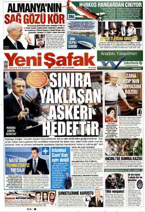 Yeni Şafak Gazetesi 27 Haziran 2012 kapağı
