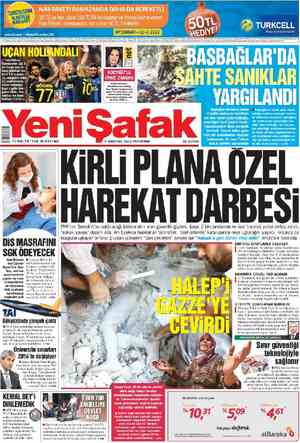 Yeni Şafak Gazetesi 9 Ağustos 2012 kapağı