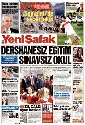 Yeni Şafak Gazetesi 11 Eylül 2012 kapağı