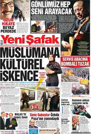 Yeni Şafak Gazetesi 26 Eylül 2012 kapağı