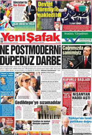 Yeni Şafak Gazetesi 3 Ekim 2012 kapağı