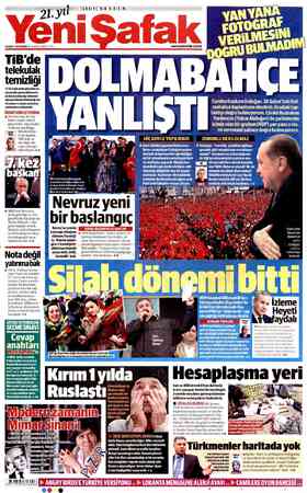  nm 22 MART 2015 PAZAR © 75 KURUŞ (KKT1STU) wvwyenisafak.com.tr EDI, TiB'de telekulak rar el ağaları Mez TL cil ur re Cl PAR