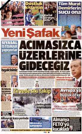  İri: Demirlerin SUÇU Ona alçi ik lu KATLİ Ee PK e a PR e A A e e ET a ee metolarakFETO'yeakta:. kanlığın kendisinden aldığı