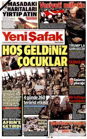  ASADAKi HARITALARI Baf del AFRİN'DEN SONRA e : LULU Yala eri ii PKK'nın Afrn'deki fe ker tr şe e bay Musa Ozalkan, devletin