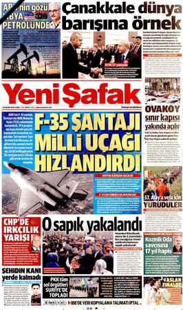      Cumhurbaşkanı Erdoğan, Anzak Günü do- layısıyla yayınladığı mesajda dünyaya ba- rış çağrısını yineledi: Çanakkale'de can