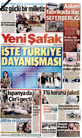       milletiz bimer >: amam M Cumhurbaşkanı Erdoğan, Koronavi- i rüs salgınına karşı tüm kurumları- - | | mız ve...
